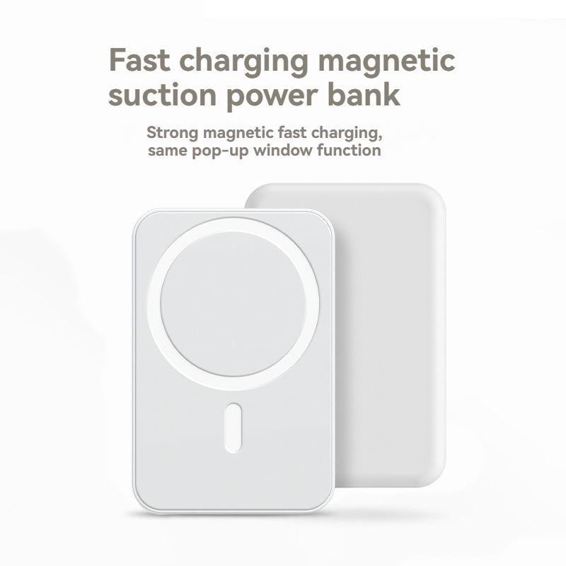 Revolutionary Magnetic Portable Charger 5000mAh - MagSafe-Compatible Wireless Power Bank with 20W Fast Charging for iPhone 12-17 & Qi Android Devices