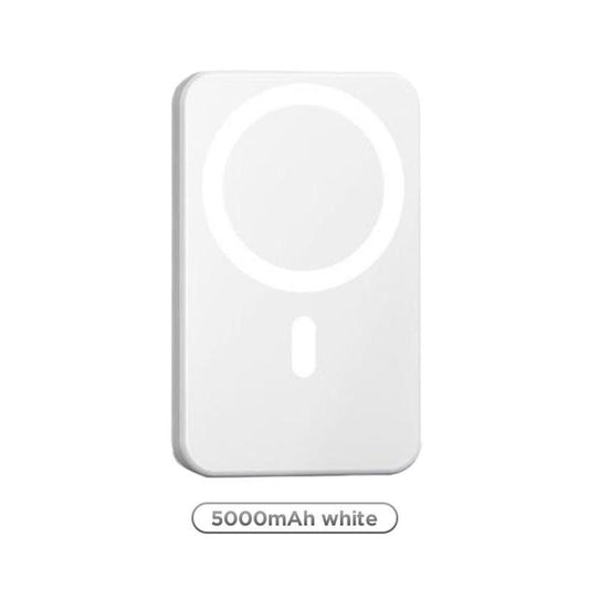 Revolutionary Magnetic Portable Charger 5000mAh - MagSafe-Compatible Wireless Power Bank with 20W Fast Charging for iPhone 12-17 & Qi Android Devices