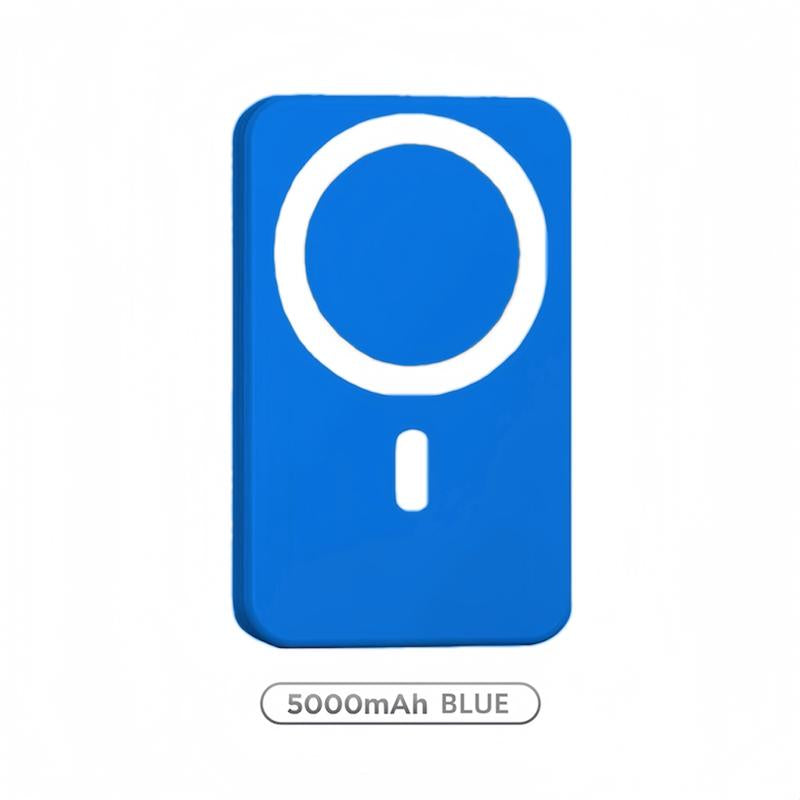 Revolutionary Magnetic Portable Charger 5000mAh - MagSafe-Compatible Wireless Power Bank with 20W Fast Charging for iPhone 12-17 & Qi Android Devices