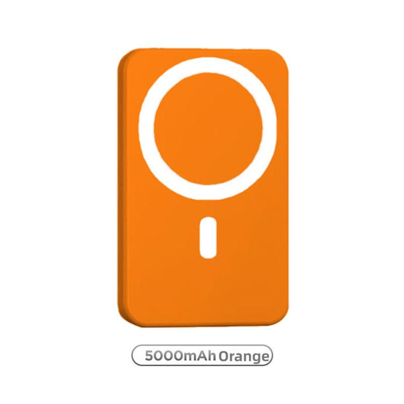 Revolutionary Magnetic Portable Charger 5000mAh - MagSafe-Compatible Wireless Power Bank with 20W Fast Charging for iPhone 12-17 & Qi Android Devices